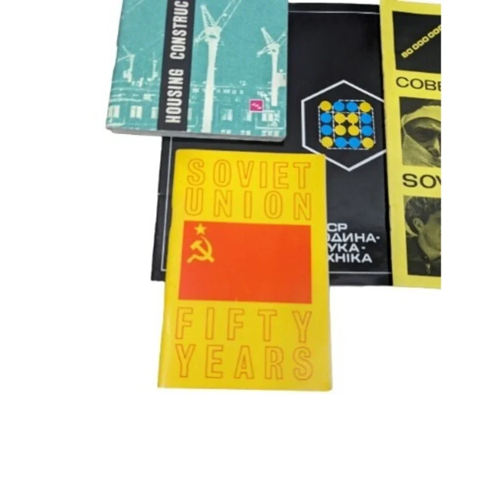 Vtg USSR BOOK Pamphlets Lot Unions‎ Housing Science